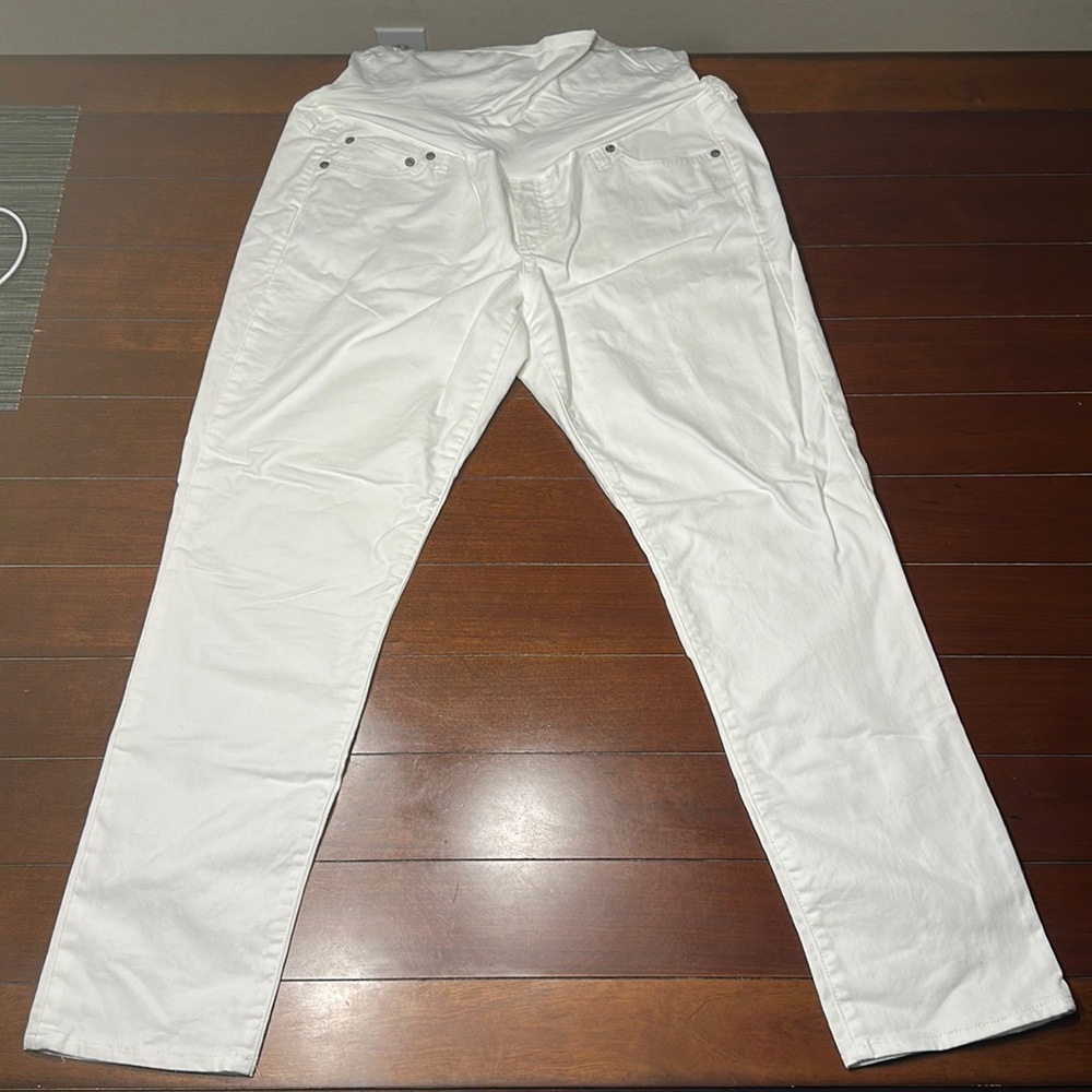 White Gap maternity jeans
